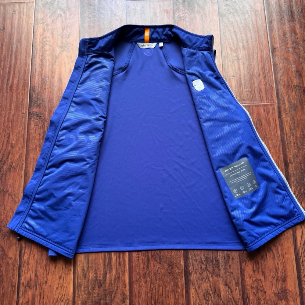 Peter Millar Hyperlight Fuse Hybrid Full Zip Golf Vest Men's XL Blue Performance - Picture 15 of 16